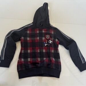 Dolce and Gabbana Kids Plaid Hooded Sweatshirt size 9/10
